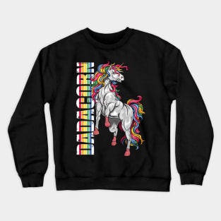 Dadacorn T Shirt Unicorn Muscle Dad - Baby Fathers Day Gift Crewneck Sweatshirt